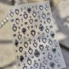 5D Винтажные Металлические Резные Рамки Наклейки для Маникюра Крест Корона Звезда Серебряный Штамп Самоклеящиеся Наклейки для Женщин DIY