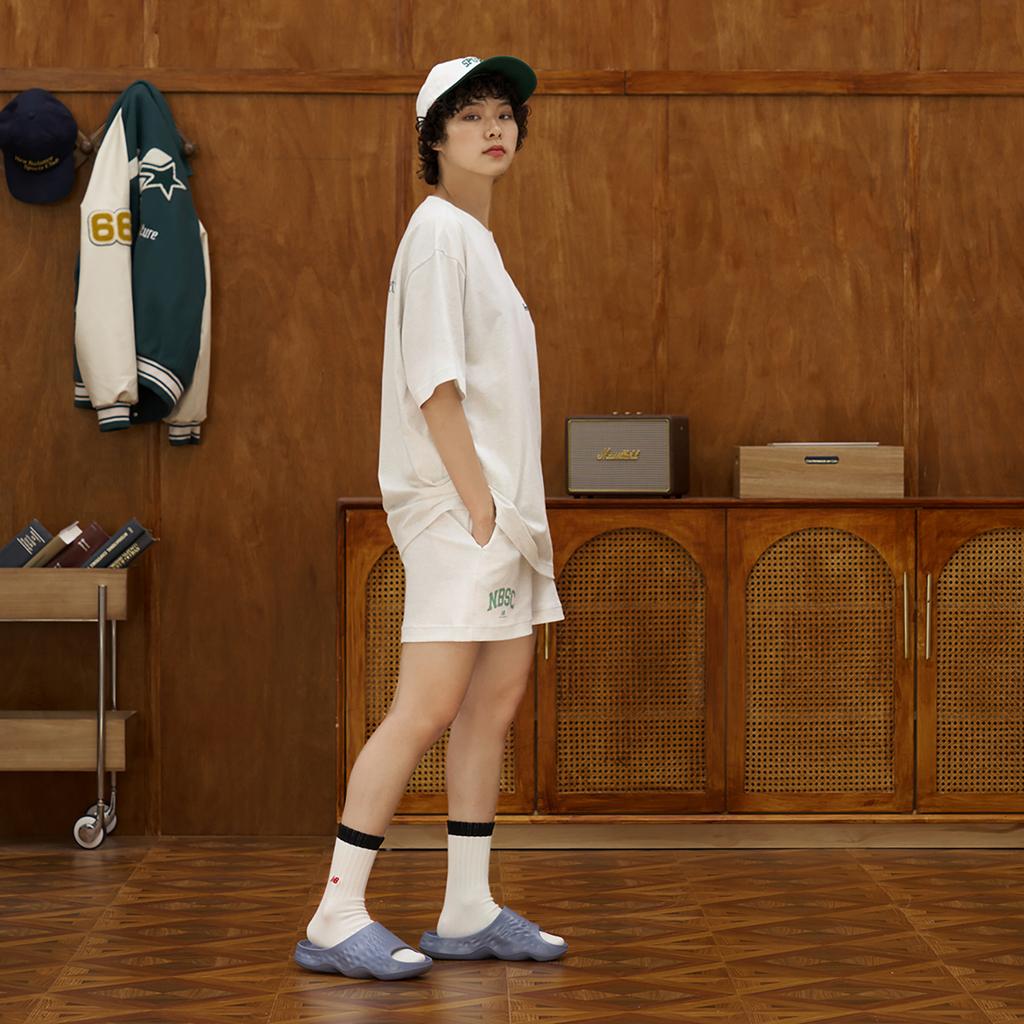 New Balance Hup Однотонные Удобные Прочные Шлепанцы Унисекс Сандалии Серый Синий SUFHUPA3