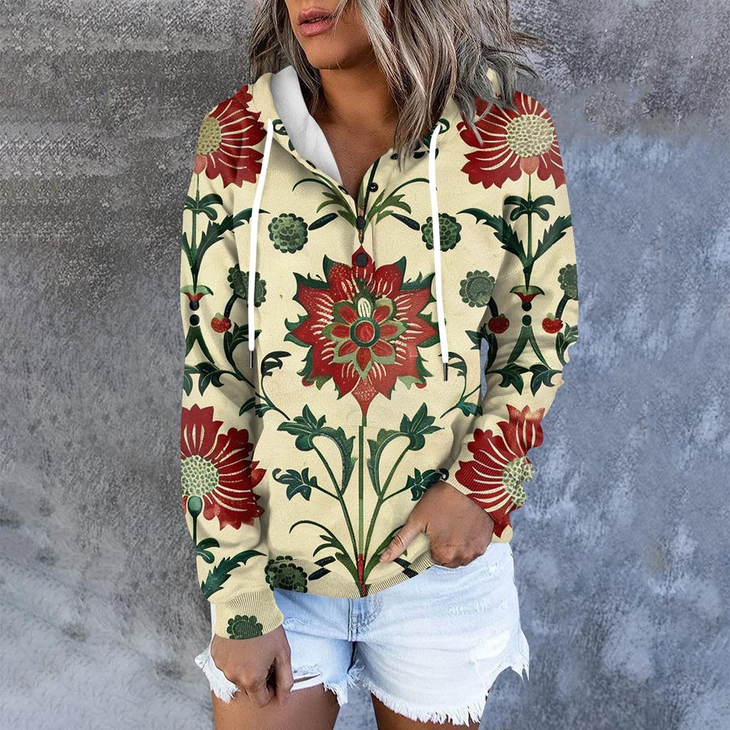 Женская повседневная модная толстовка с длинными рукавами и круглым вырезом с принтом