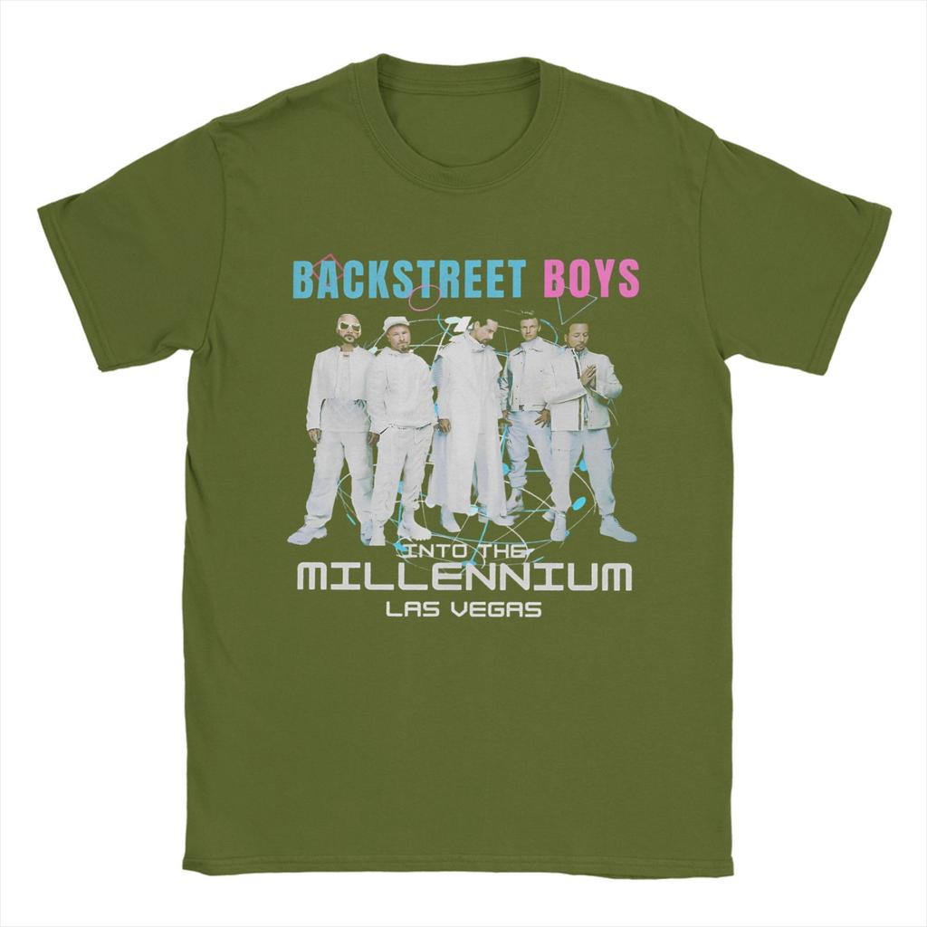 Backstreet Boys Millenniums Tour T-Shirt for Men Band Music Cotton Tees Round Neck Short Sleeve T Shirts Plus Size merchandise