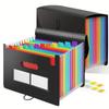 1PC 13 Pockets Accordions Bag Portable A4 Expanding File Folder Rainbow Organizer Filing Box Paper Bill Receipt Document Holder