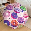 1pc Donut Pattern Automatic Open/Close Umbrella, Formal Events - Ideal Gift for Family or Friends, Outdoor Accessory yy251211162