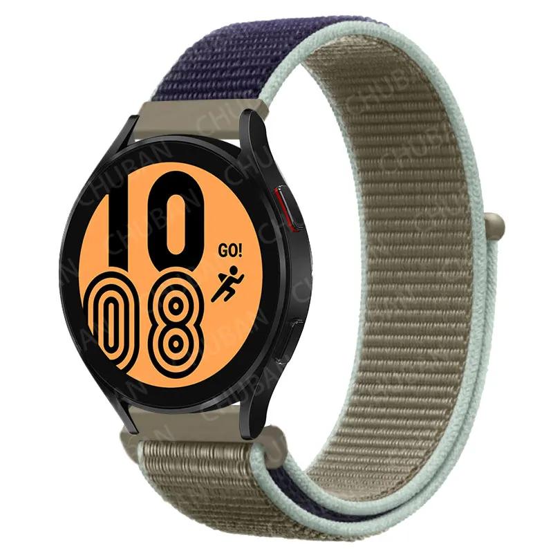 Nylon Loop For Samsung Galaxy Watch 6 5 Pro/4/classic/gear S3 Frontier/active Sport Bracelet Huawei Watch Gt2 3 22mm 20mm Strap