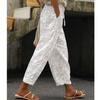 Повседневные брюки до щиколотки со шнуровкой и вышивкой, женские элегантные белые брюки с эластичной резинкой на талии, уличная одежда, брюки Spodnie 26162