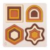 Wooden Geometry Puzzle Board Game Preschool Color Learning Geometric Shape Matching
