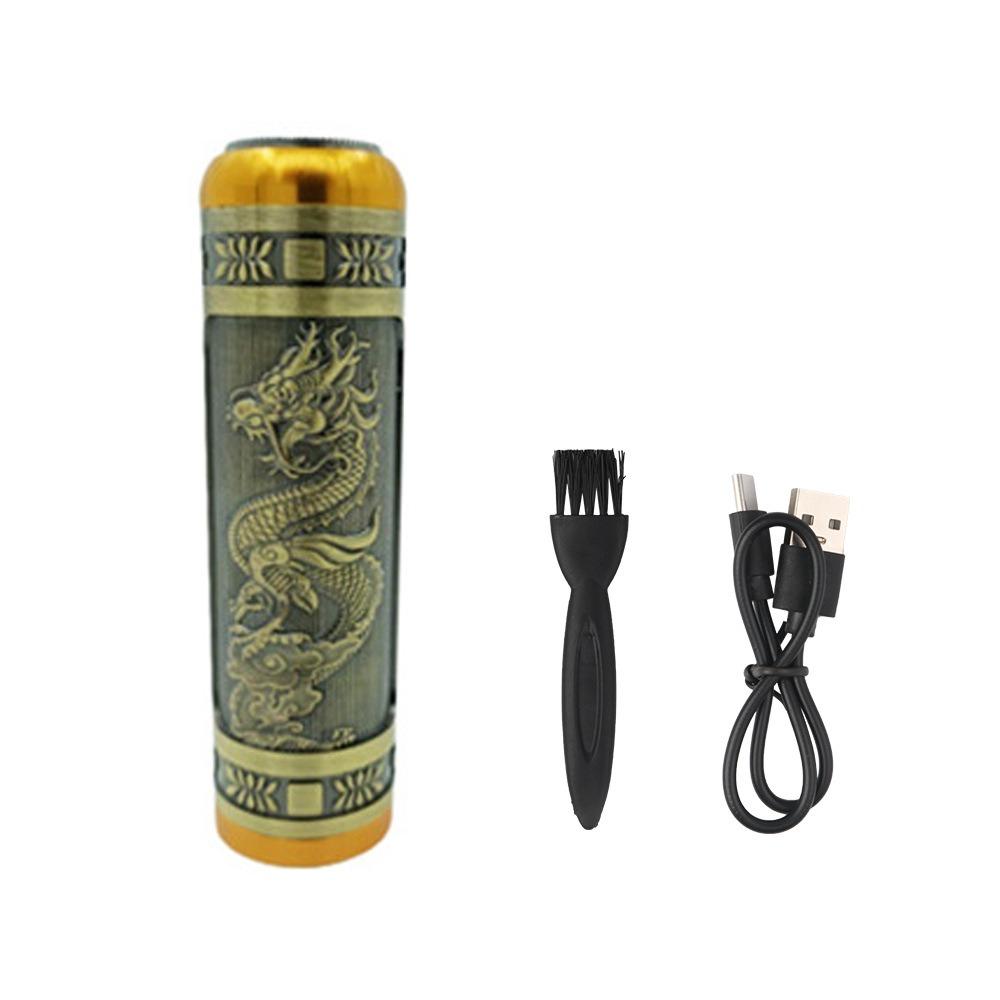 Профессиональная электробритва с Т-образным лезвием, машинка для стрижки волос, USB перезаряжаемая беспроводная бритва для бороды, триммер для носа и ушей, бритва, праздничный подарок для него