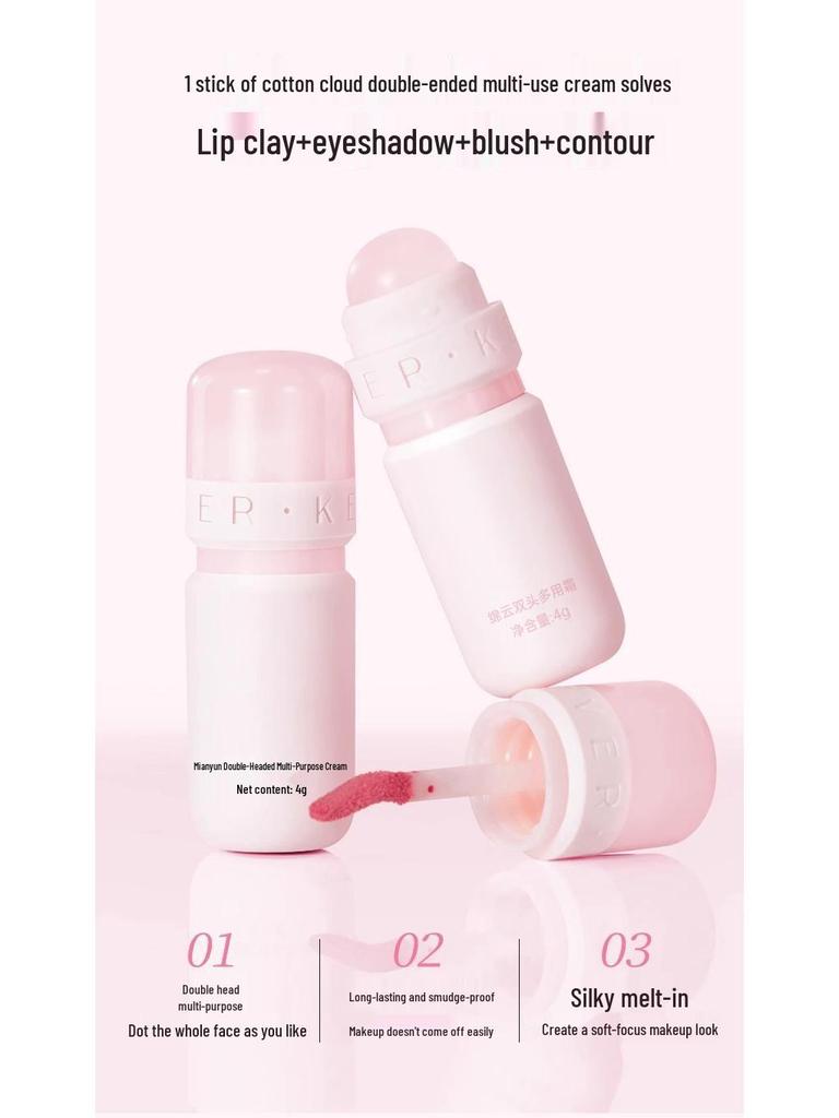 ForeverKey Двусторонний многофункциональный кремовый блеск и тинт для губ