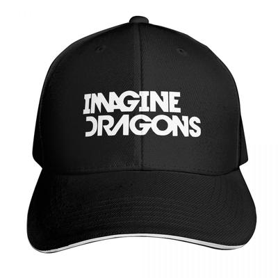 Кепка с принтом имени из Imagine Dragons Модная повседневная бейсболка Регулируемая кепка Хип-хоп Летние Унисекс Бейсболки