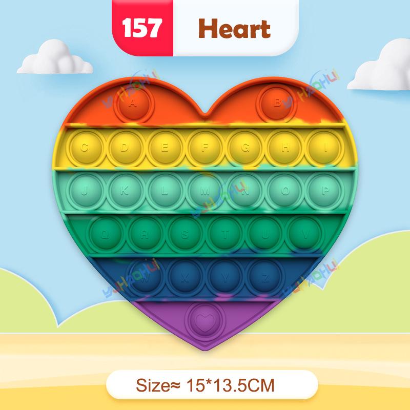 Радужный Поп Пуш Пузырь Непоседа Игрушки Антистресс для Взрослых Детей Особые Потребности Сенсорные Игрушки Интерактивные Игрушки для Детей