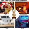 Эстетичная фигурка медведя 3D проектор фейерверков статуэтка с изменяющимся цветом скульптура украшение для спальни настольные аксессуары