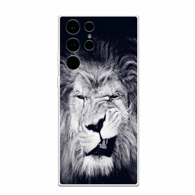 Clear Soft Case for Samsung S23 Ultra Silicone TPU Phone Back Cover for Samsung Galaxy S23 Samsung S23 Transparent Animal Coque