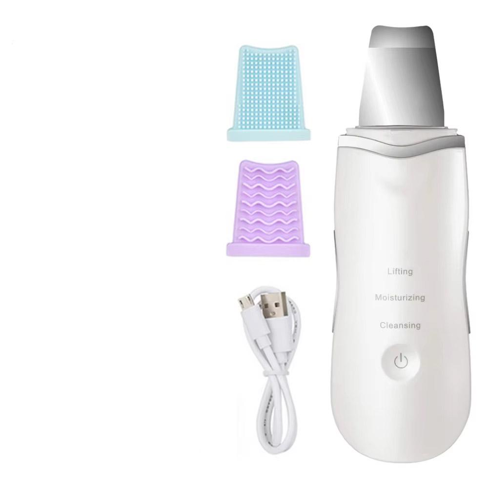 Скраббер для кожи, глубокий вибрационный очиститель для лица, лопатка-лопатка, не ультразвуковой скраббер для лица, очиститель пор, массажер для лица-лопатка