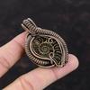 Ammonite Fossil Pendant Copper Wire Wrapped Pendant Handmade Pendant Beautiful Copper Jewelry Gemstone Pendant Gift For Her Designer Jewelry