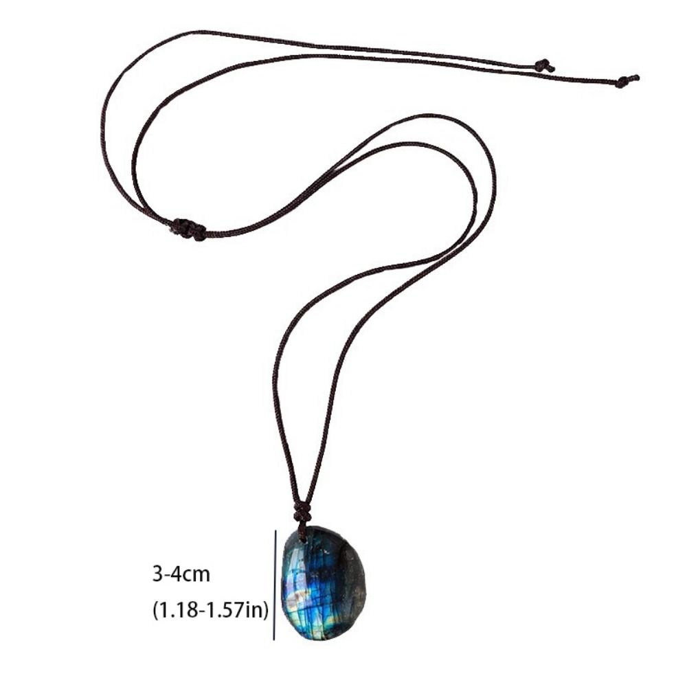 Необработанный камень полировка кристалл лабрадорит кулон изысканный натуральный тренировочный камень подарок на день рождения