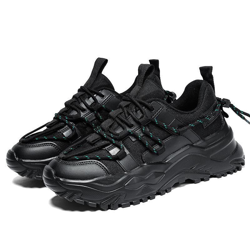 Женские кроссовки для папы на толстой подошве в спортивном стиле, дышащие, модные, с низким верхом, с перекрестными шнурками, на танкетке, для бега, кроссовки