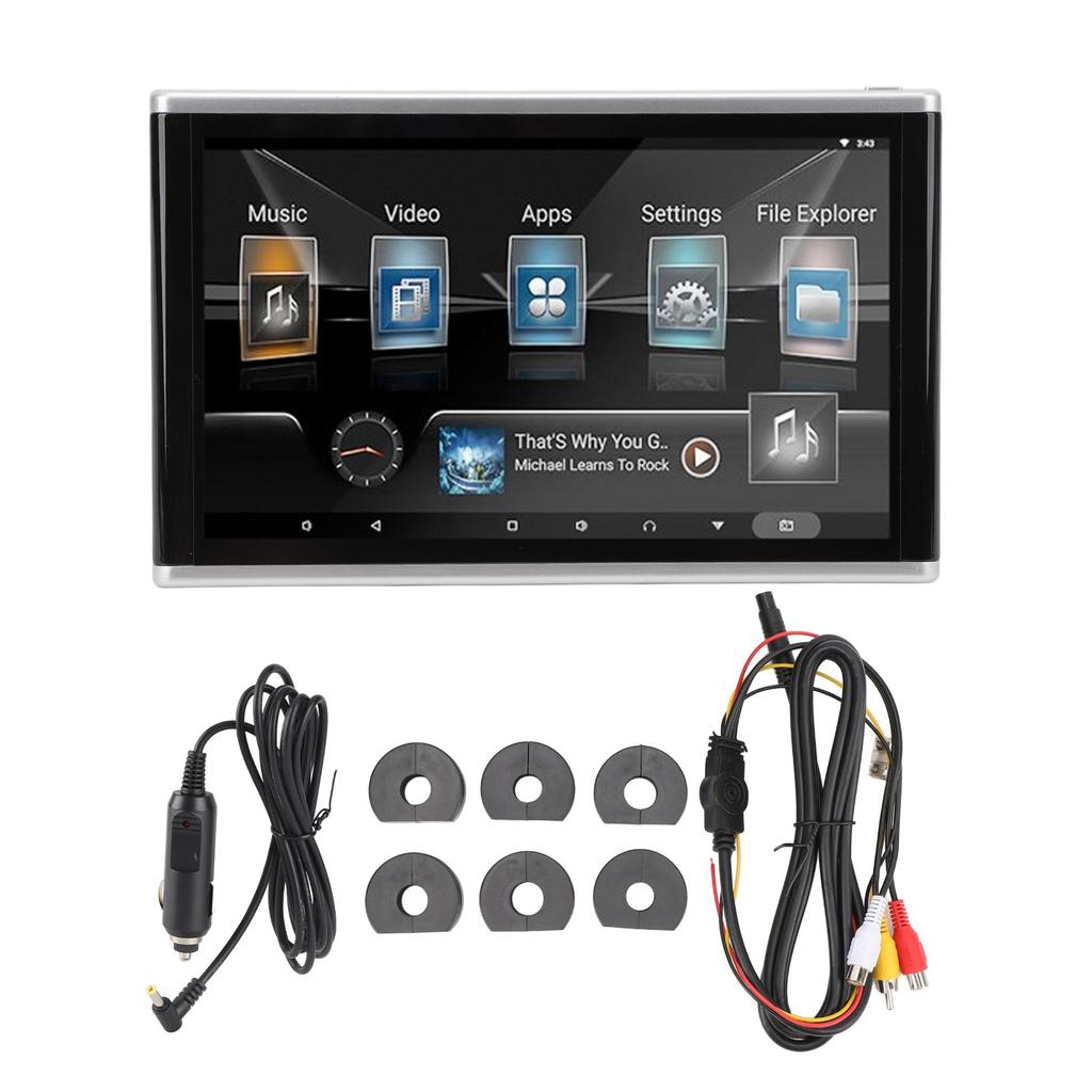 4K 10,1-дюймовый планшет-монитор для подголовника для заднего сиденья, IPS сенсорный экран для Android 11, ТВ-мониторы для заднего сиденья для автомобиля