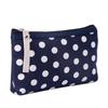 Canvas Dot Print Makeup Bag Women Cosmetic Bags Toiletry Bag Phone Organizer Key Phone Pouch Coin Purse Travel Cosmetic Bag