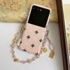 Chinese Style Phone Case For Motorola MotoRazr 50 60 Bracelet PC Hard Shell Protective Hand Strap Shockproof Back Cover