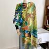 Imitation Cashmere Women'S Scarf, Double-Sided Digital Printed Tassel Shawl, Winter Warm Scarf, Retro Long Scarf