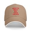 White Boy of the Year Funny Internet Saying Baseball Cap  Fashion Trucker Hat Summer Women Men Kpop Rock Baseball Caps