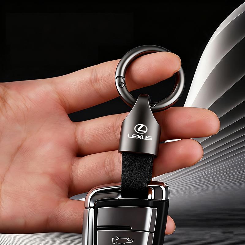 Luxury Men Women Suede/Metal Key Chain Fashion Keychain Key Ring Holder For Lexus LS LC RZ IS350 ES300 GS350 CT200h GX460 LX570