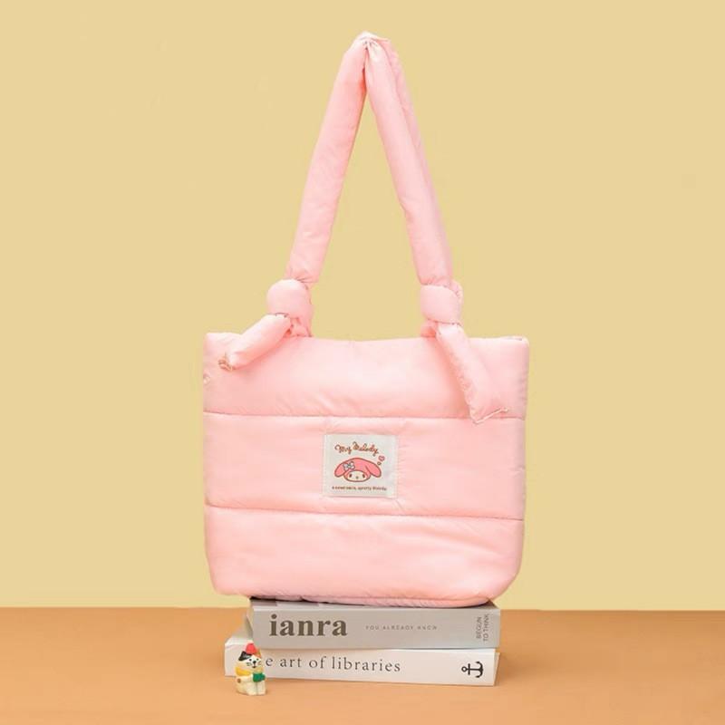 Модная мультяшная пуховая тканевая сумка-тоут четырех цветов, милая мягкая сумка через плечо с милым котом, сумка большой вместимости