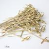 100pcs Household Kitchen & Bar Party Decoration Stick Cocktail Picks Bamboo Knot Skewers Fruit Forks