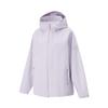 Fitness Series Solid Color Zipper Hooded Versatile Casual Windbreaker Women Outerwear Sea-Salt-Purple AWBU026-3