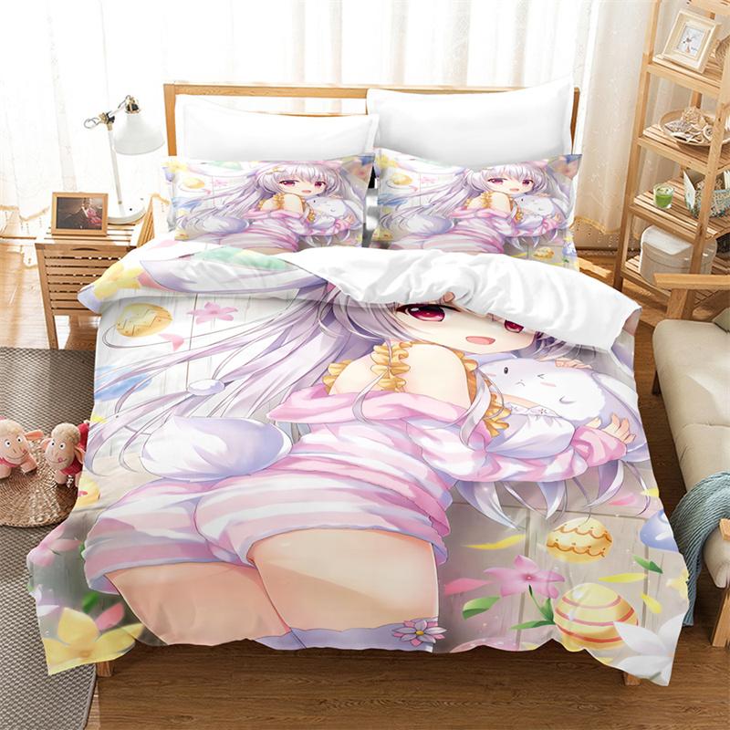 Комплект постельного белья с изображением милой девочки, комплект постельного белья для влюбленных, комплект постельного белья для детей, роскошный комплект постельного белья размера «king-size», комплект постельного белья «queen-size»
