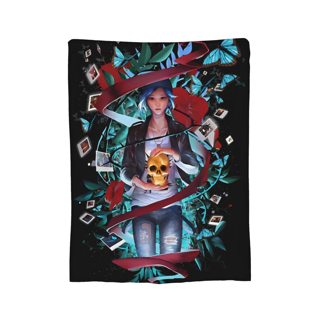 Life is strange butterfly Blanket Plush Novelty Breathable Throw Blankets for Home Spring/Autumn