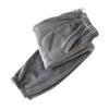 Men's Thermal Fleece Pockets Thickened Fleece Lined Casual Sports Trousers Pajama  Pants