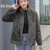 Women's Double-Sided Fleece Jacket - Plus-Size, Thick Velvet, Warm High Collar, Loose Fit, Autumn/Winter Polar Fleece Cardigan.