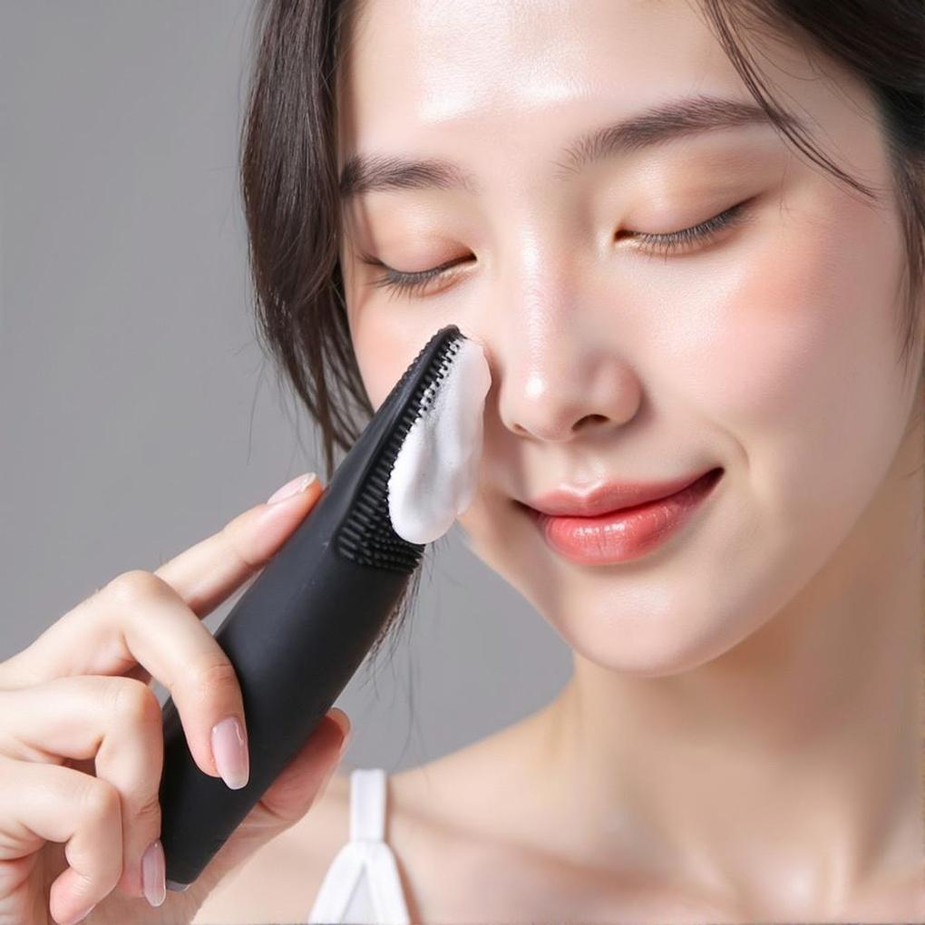 Oa Pureline Силиконовый Вибрационный Очиститель для Лица Электрический Массажер для Кожи Домашний Уход