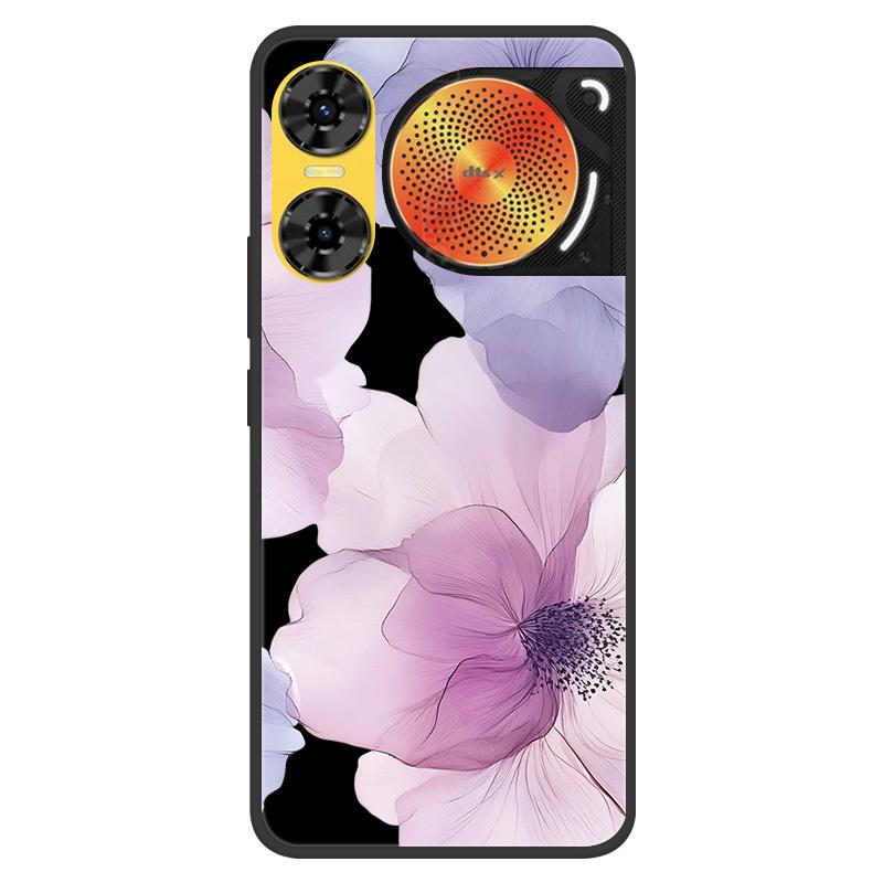 For ZTE Nubia Music 2 Case 2025 New 5G Fashion Flower Soft Silicone Shockproof Bumper For nubia Music2 5G Strip Phone Back Cover