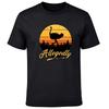 Allegedly Ostrich Retro Sunset Graphic T-Shirt