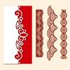 Four Lace Floret Wavy Lace Scrapbooking Metal Cutting Dies Stencils for DIY Album Paper Card Decor