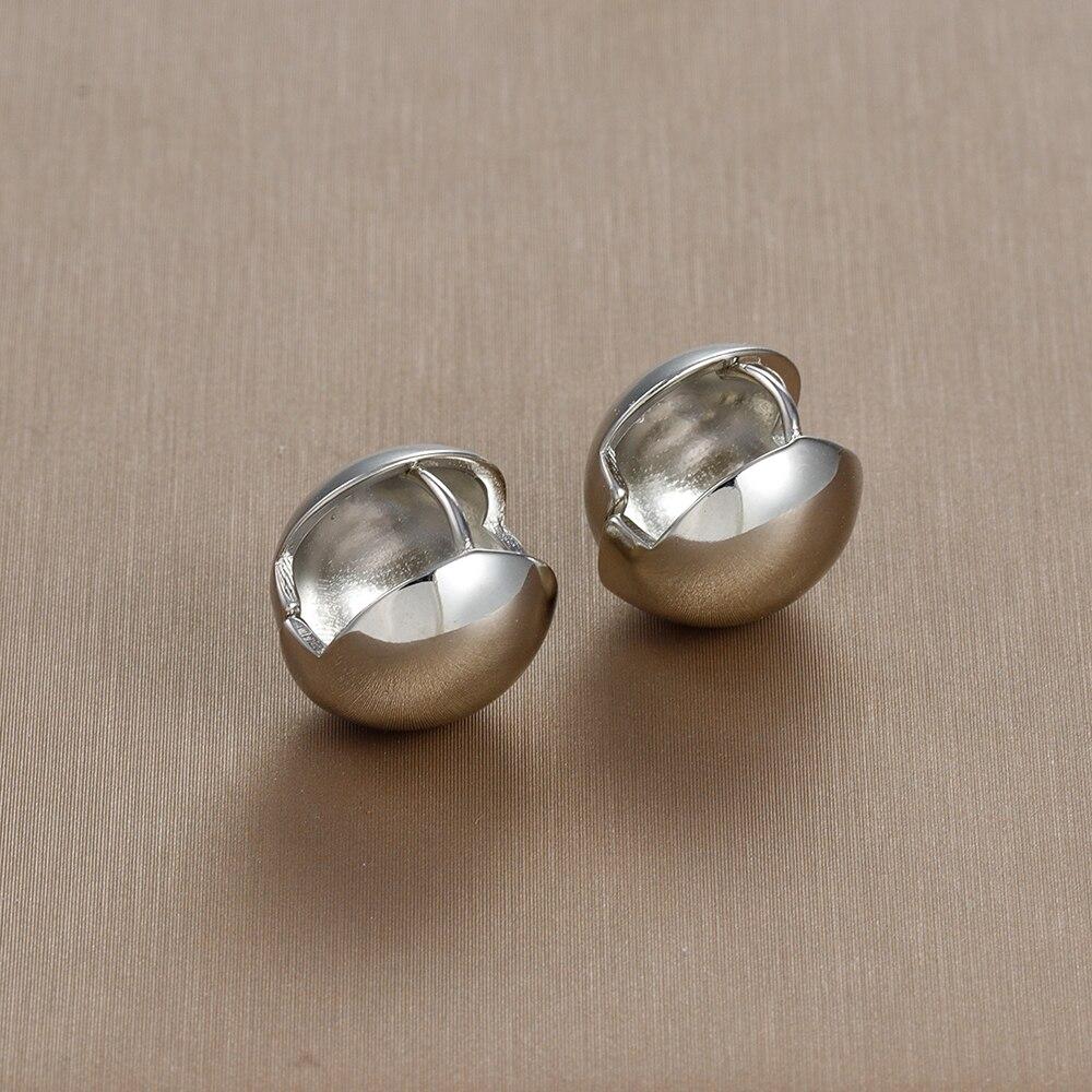 Stainless Steel Gold Silver Color Ball Round Simple Hight Quality Luxury Earrings For Women Famous Party Jewelry