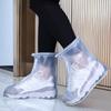 Waterproof, Non-slip, Wear-resistant PVC Shoe Covers for Men and Women; Anti-fouling, Thickened for Rain and Snow, Portable Design.