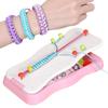 Hand Rope Braider Set Colorful Rope Bracelet Making Craft Play House Toy Braiding Material Girl Gift