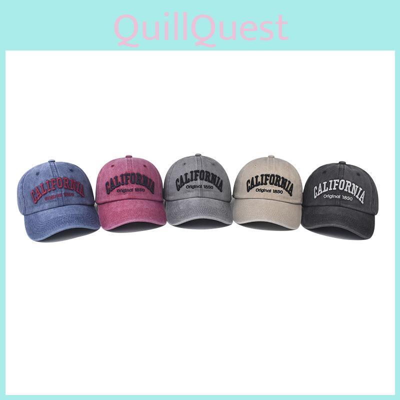 Cotton Baseball Hat With Letter Embroidery For All Seasons