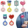 Cute Nurse Pocket Watches Cartoon Doctor Badge Reel Fun Retractable Watch Brooch  Gift