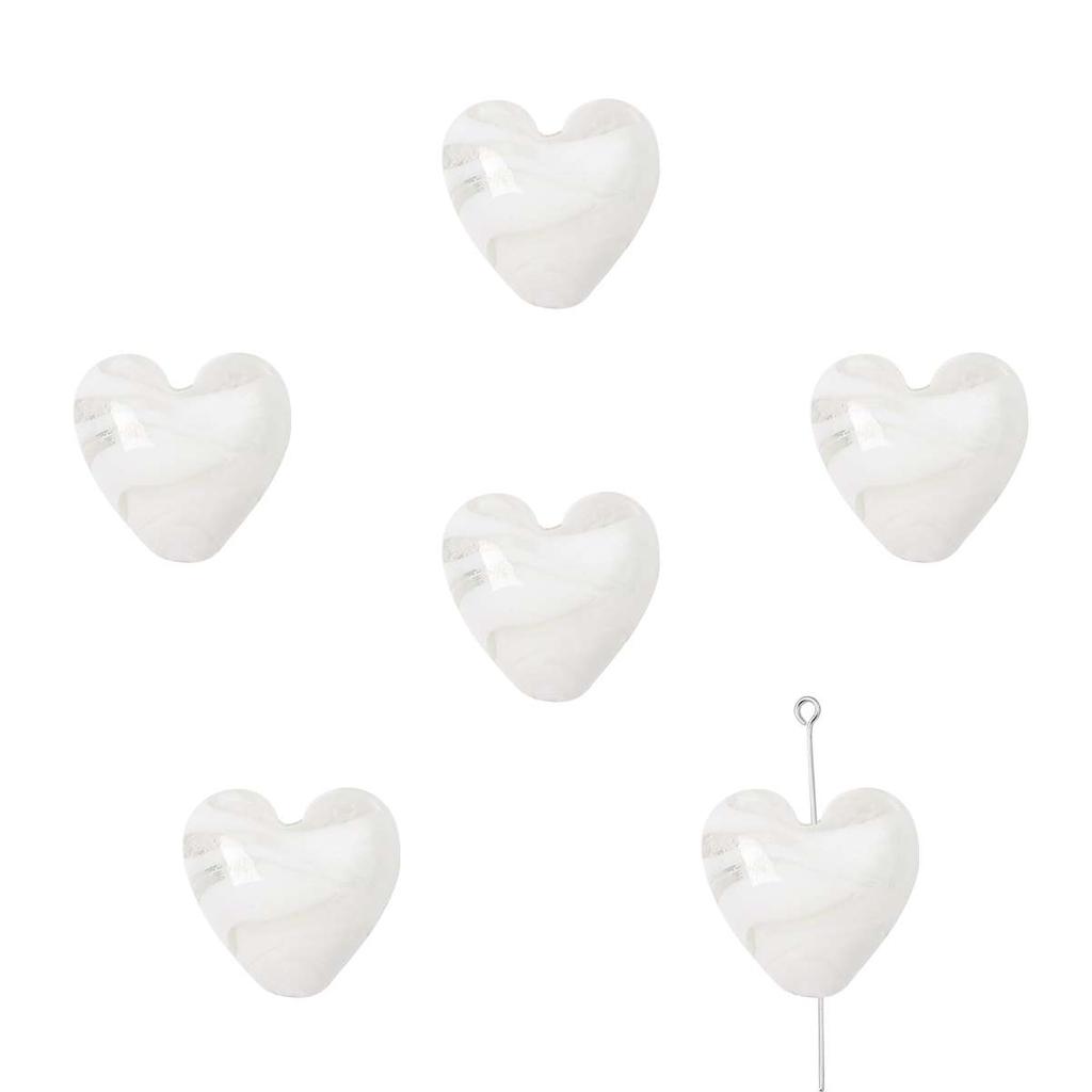 2 шт. глазурованные бусины в виде сердца любви стеклянные бусины-разделители ручная роспись в полоску Шарм для изготовления ювелирных изделий DIY браслет серьги подарки ремесленные аксессуары