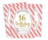 Darling Souvenir White Birthday Invitation Card 28 Pcs Fill or Write In Blank Invites Printable Party Supplies 5 X 7