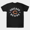 Мужская черная футболка с принтом Chicago Bears Печать на трансферной бумаге без вырезания Хлопковая футболка