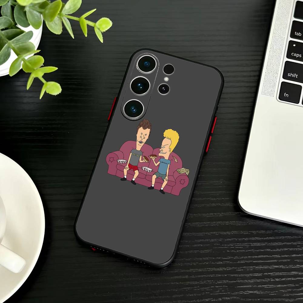 Cartoon B-Beavis And Butt-Head Phone Case For Samsung S26,S25,S24,S23,S22,S21,S20,Plus,Fe,Lite,Others Black Cover