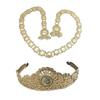 Готический пояс-цепочка с короной Пояс-цепочка на талию Изысканная цепочка Цепочка на живот для платья Пояс с короной Пояс-цепочка на талию
