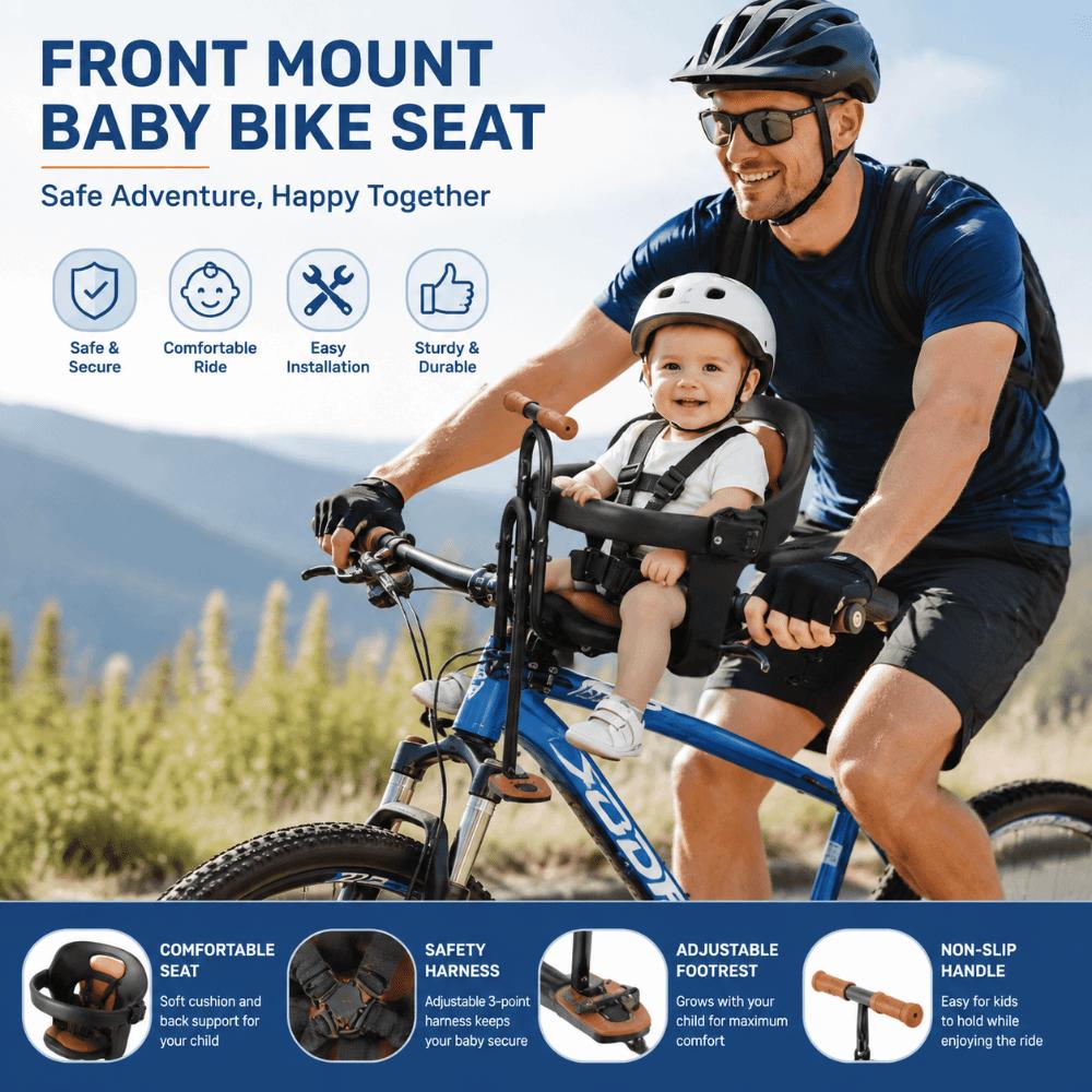 Pedal Child Bicycle Seat Armrest Front Child Seat for MTB Universal Child Safety Seat  Cycling