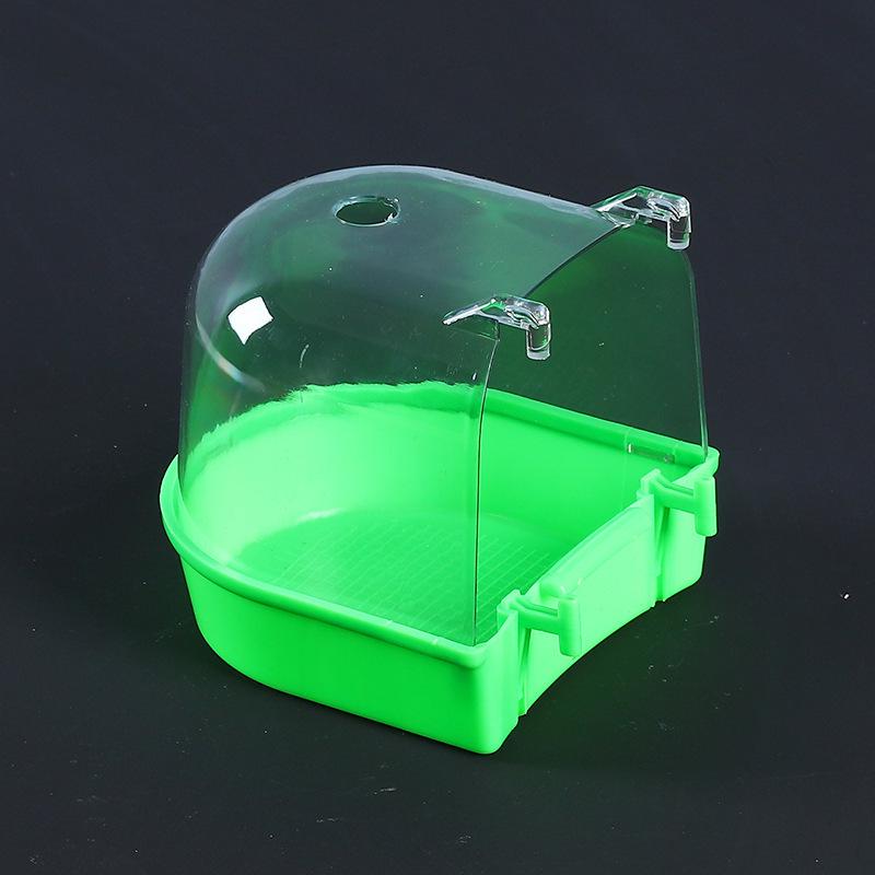 Большая прозрачная купалка для волнистых попугайчиков, корелл, неразлучников, попугаев - Игрушки и принадлежности для маленьких птиц.