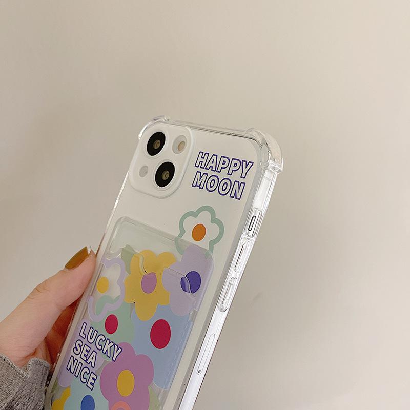 Чехол Zhitai Floral Card для iPhone 16 Pro Max и Apple 15/14 Pro