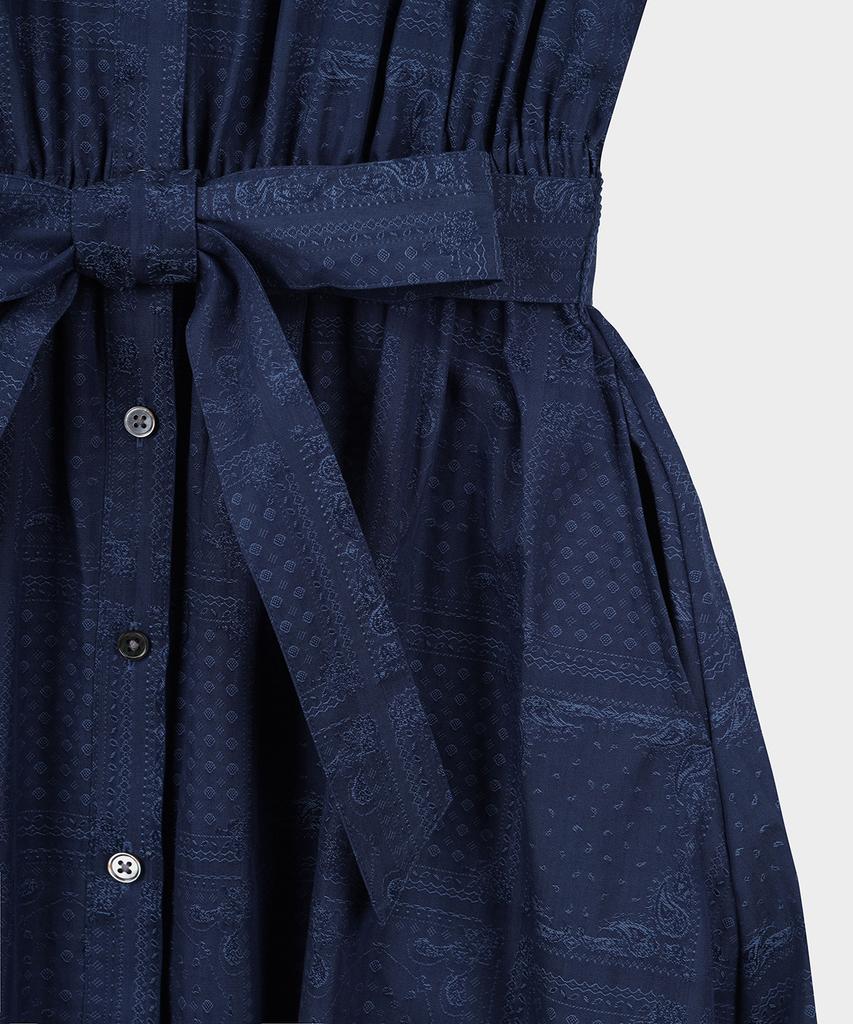 Brooks Brothers [Women'S] Cotton Paisley Short Sleeve Shirt Dress (Blue) (Bbdzwm8156Mfm)